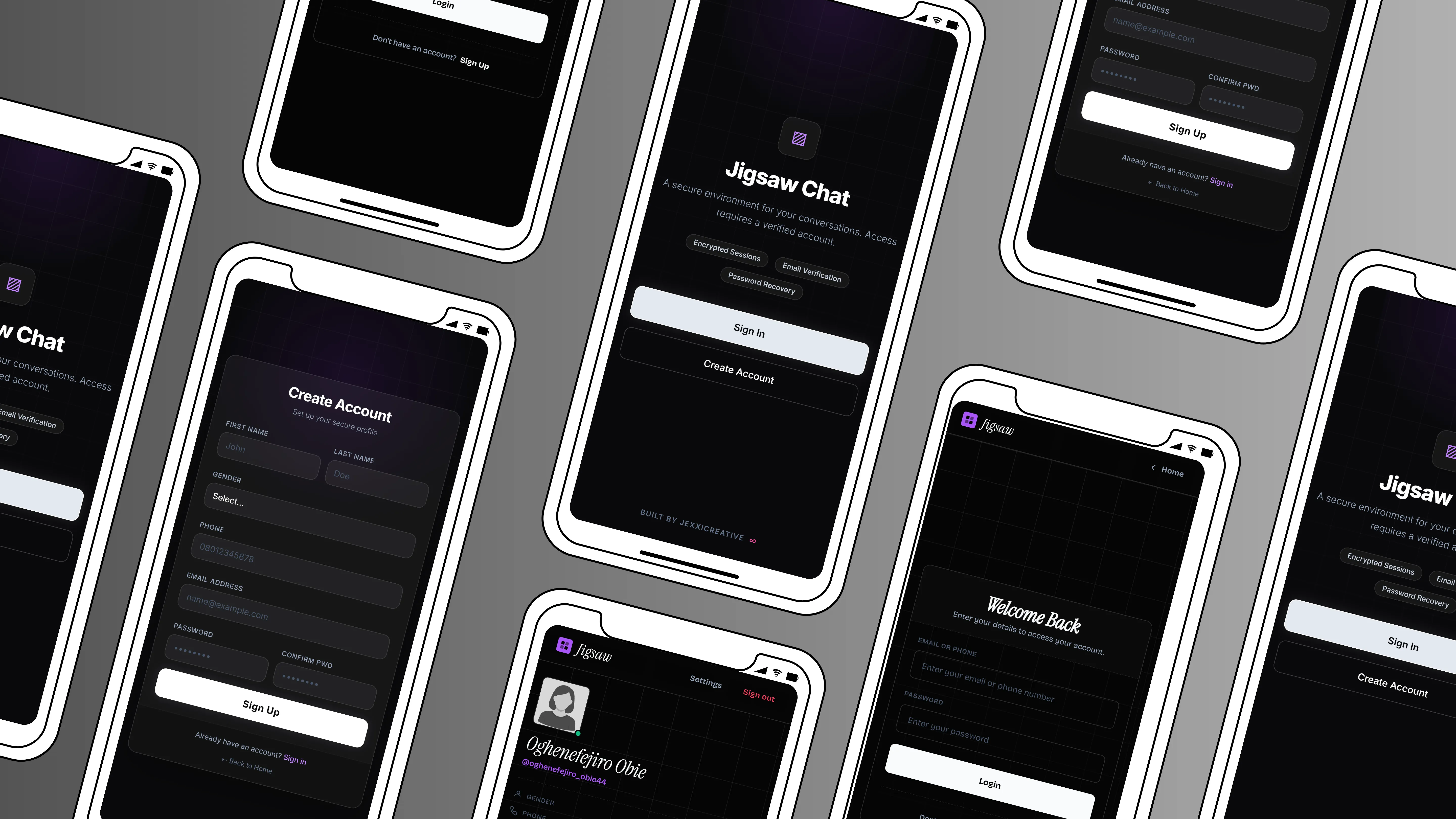 Jigsaw Chat Dashboard Interface